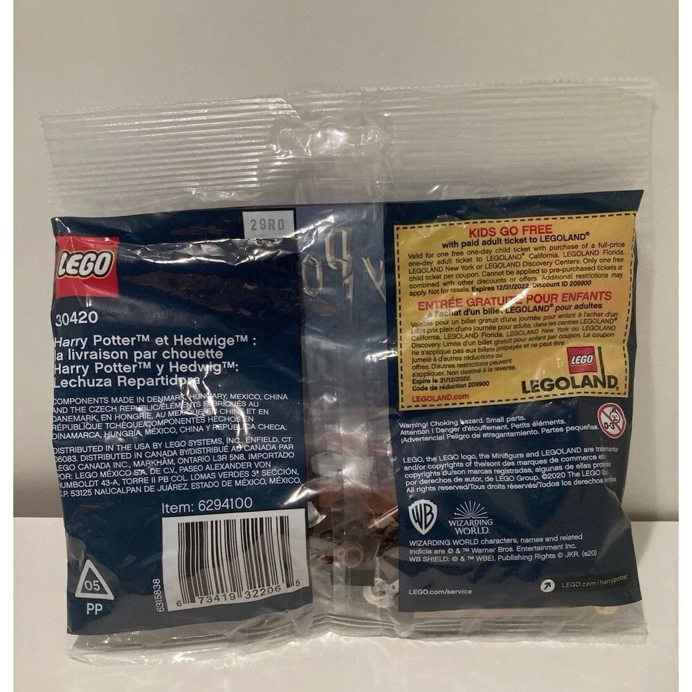 LEGO 30420 Harry Potter and Hedwig: Owl Delivery New sealed Poly bag Hogwarts